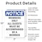 Signmission Members Only All Guests Must Be OSHA Notice Sign, Aluminum, 7in W x 10in L, 2PK OS-2PACK-NS-A-710-V-14202 - alternate 2